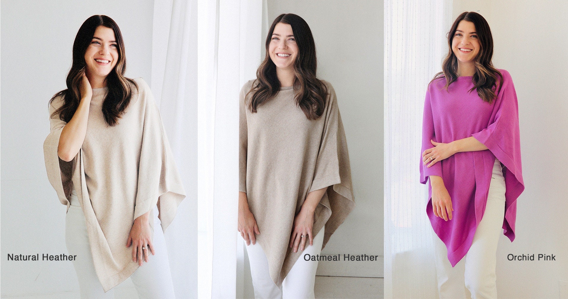 Organic Cotton Poncho Sweater Pullover more Colors It - Etsy