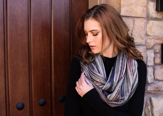 20 Colors - Women's Bliss Shimmer Boho Chic Infinity Circle Loop Scarf. Shoulder Wrap. Beautiful Holiday Fashion Gift Ideas for Her