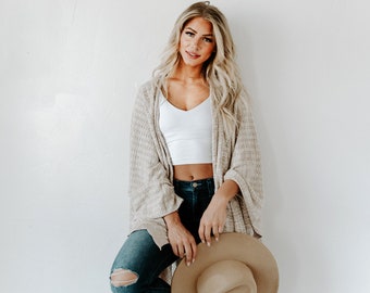 Eco-Chic Pointelle TRAVEL WRAP Shawl Sweater Cardigan Topper Kimono, Organic Cotton Blend, Ultra Soft, Lightweight, Breathable, All-Season