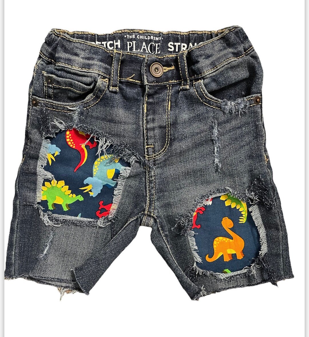 Dinosaur Shorts Dinosaur Birthday Stretch Skinny Straight Dino Party Etsy