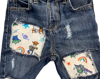 Toy Story shorts denim jeans cut offs buzz woody Toy Story 3 outfit shirt