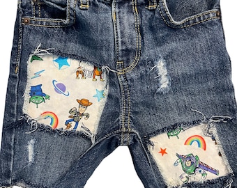 Toy Story shorts denim jeans cut offs buzz woody Toy Story 3 outfit shirt