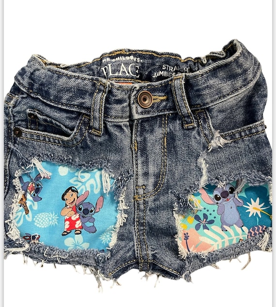 【DEARMINE】Tei Stitch Shorts Jerry Leigh Resorts Disney's Lilo and Stitch Team Trouble