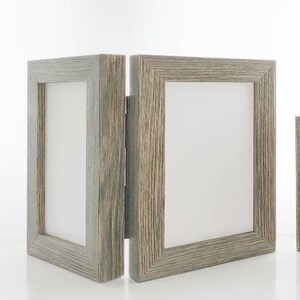 Oak textured effect Double Hinged Photo Frames