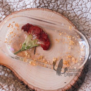 Carnation and Gold  ~~ Mini Rolling Tray/Catch All Tray~~