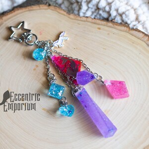 Crystal Bling Mermaid Kawaii Keychain