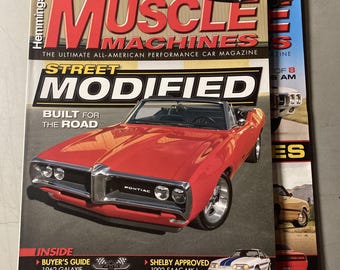HEMMINGS MUSCLE MACHINES Magazines. 2 Issues From 2012. Good Condition.