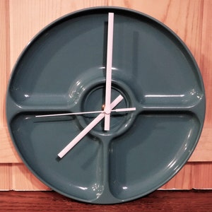PICNIC PLATE THEMED Wall Clock....Continuous Sweep Second Hand...Battery Operated...All New Clock Movement & Hands...Kitchen? Camper? R V?