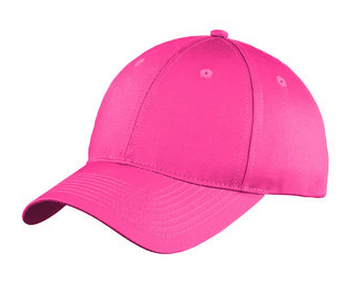 New Plain Six Panel NEON PINK Ball Cap CP80 Etsy