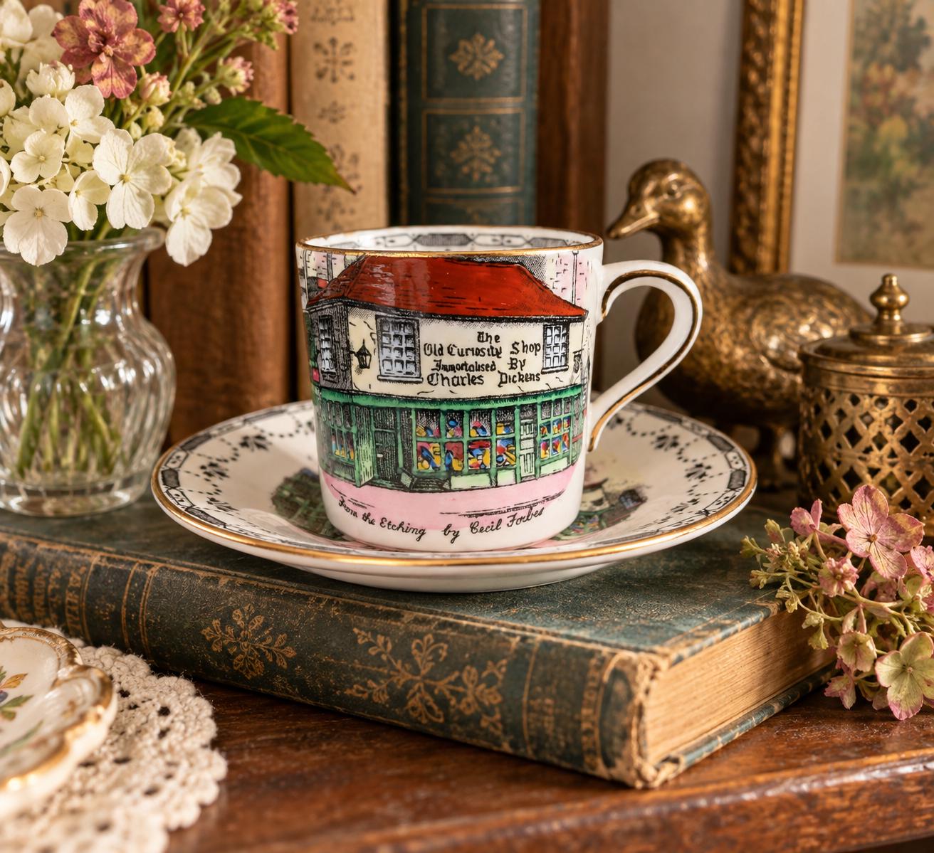 Vintage Demitasse Cup and Saucer - Etsy