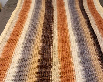 Tunisian Crochet Blanket / Throw