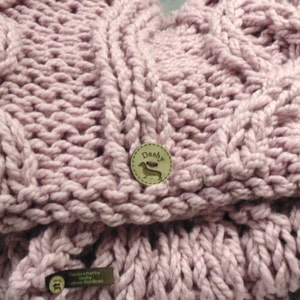 Mega chunky cable knit bed cover / blanket / throw / baby car seat blanket image 3