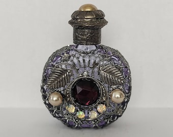Czech Handmade COBRA Snake Rhinestone Glass Perfume Bottle - Etsy