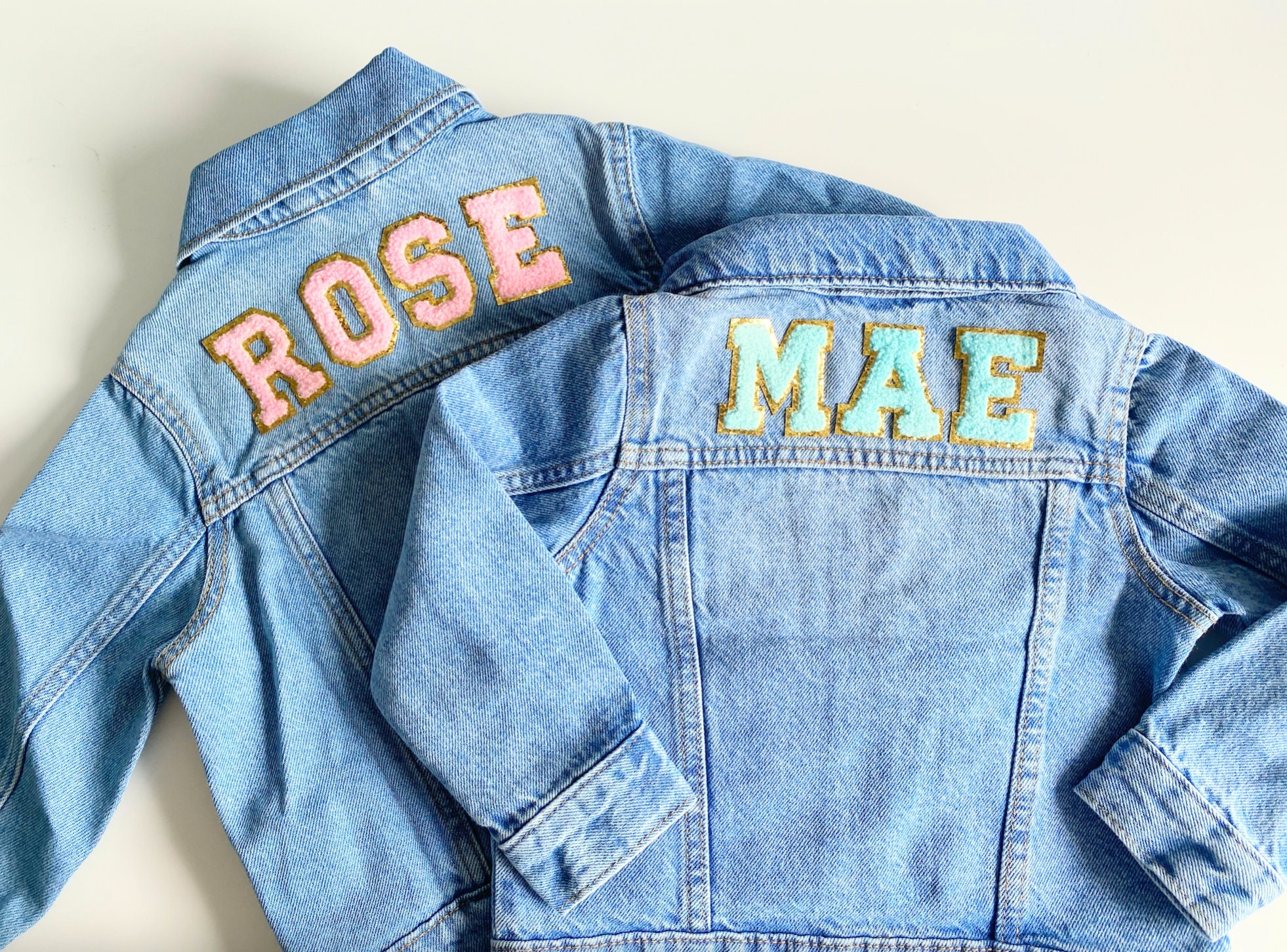 Personalized Jean Jacket Baby Denim Jacket Baby Name Jacket Etsy