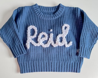 Custom name sweater, baby boy sweater, baby girl sweater, custom baby sweater, personalized sweater, name sweater