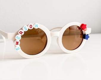 Personalized Kids Sunglasses: Patriotic Name Sunglasses