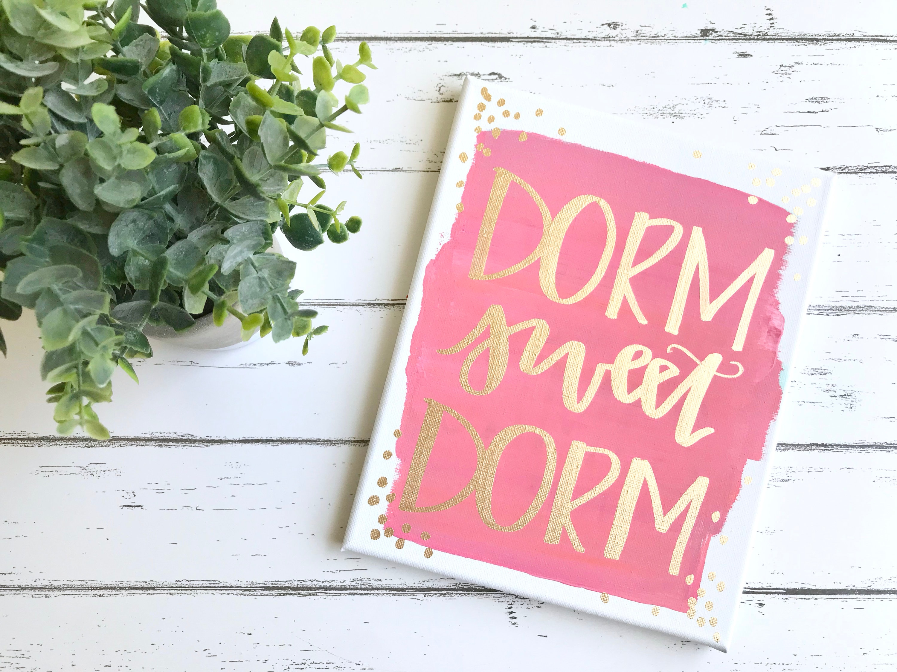 Dorm sweet dorm sign dorm wall decor dorm wall art college Etsy