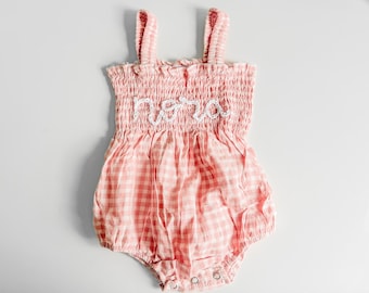 Baby Girl First Birthday Outfit: Embroidered Romper, Photoshoot Tutu