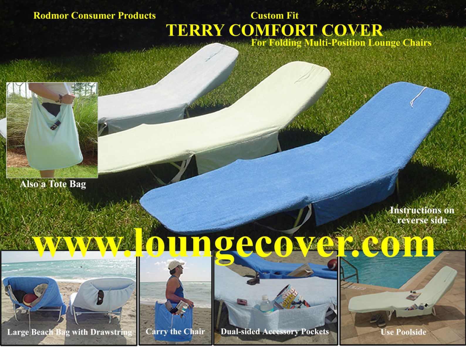 Lounge chair Terry cloth cover Etsy