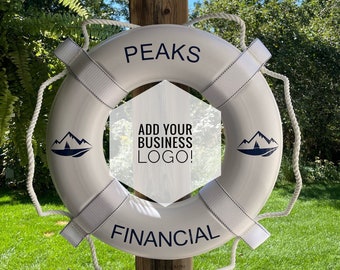 Decorative Life Ring Business Logo - Decorative Life Ring | Custom Boat Decor | Personalized Life Ring - Boat Wedding - Life Ring - Display