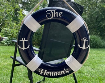 Personalised shop life ring