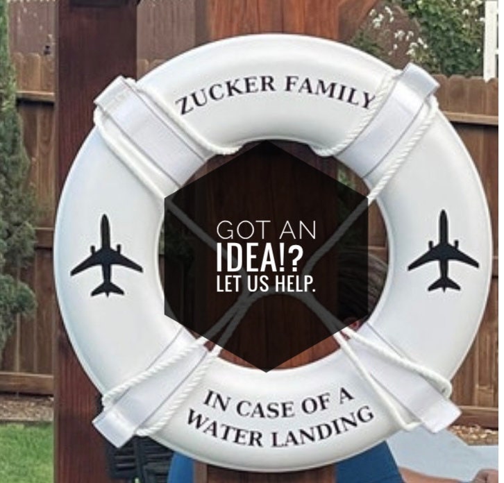 Personalized pool life ring sale