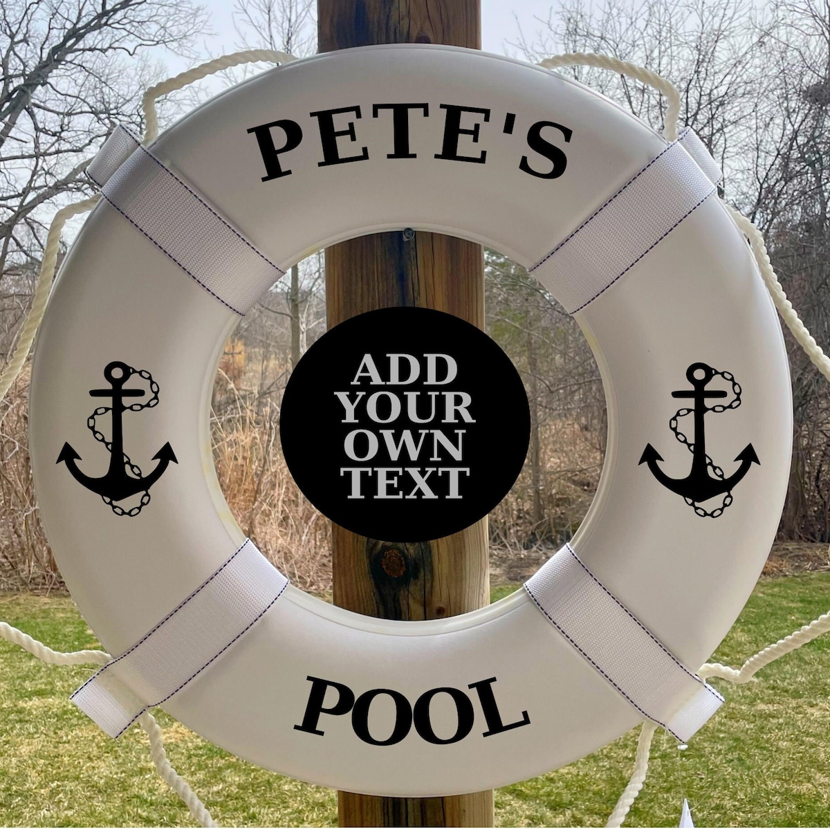 Custom Life Ring - USCG Life Ring | Custom Pool Decor | Custom Boat Decor | Personalized Life Ring - Boat Gift - Life Ring - USCG Approved - Etsy