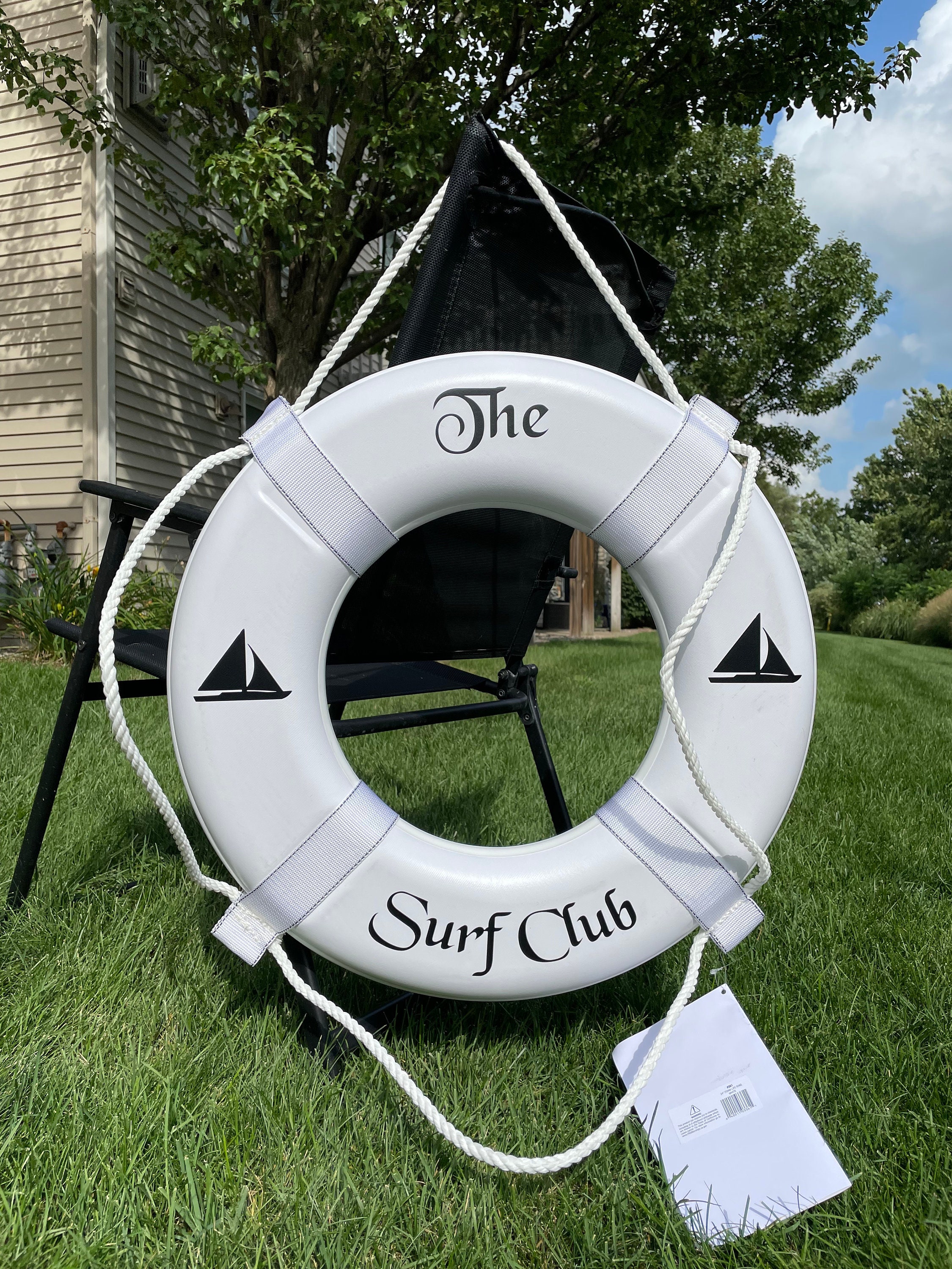 USCG Approved Life Ring Custom Last Name Life Ring With Etsy