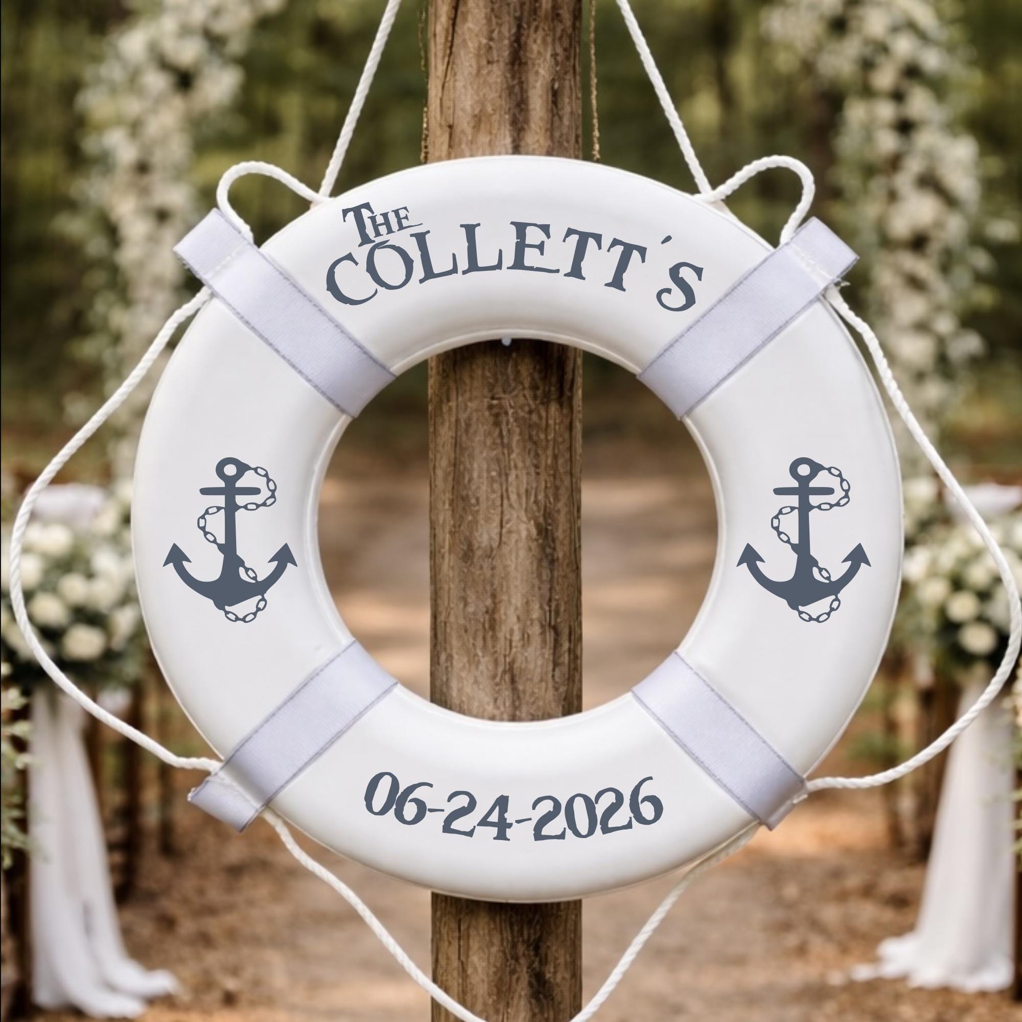 Life Rings Diy Decorative Wedding Life Ring - Wedding Sign in Idea - Wedding Decor ...