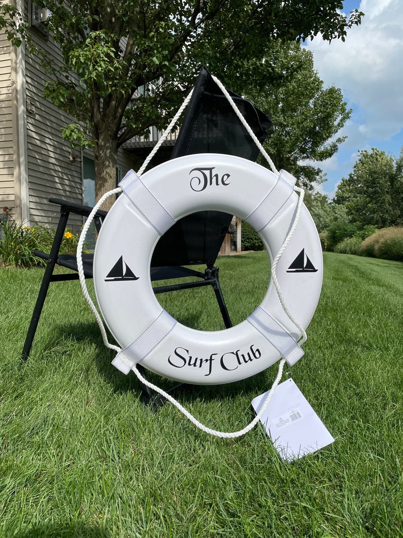 USCG Approved Life Ring Custom Last Name Life Ring With Etsy