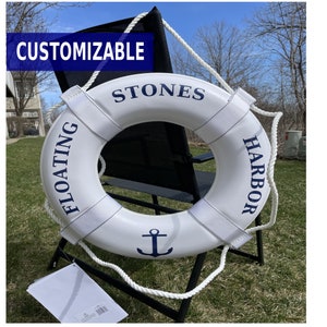 Custom Life Ring USCG Life Ring Boat Wedding Custom Boat Decor Personalized Life Ring Boat Gift Life Ring USCG Approved image 2