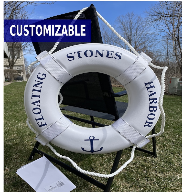 Custom Life Ring USCG Life Ring Boat Wedding Custom Boat Decor Personalized Life Ring Boat Gift Life Ring USCG Approved afbeelding 2