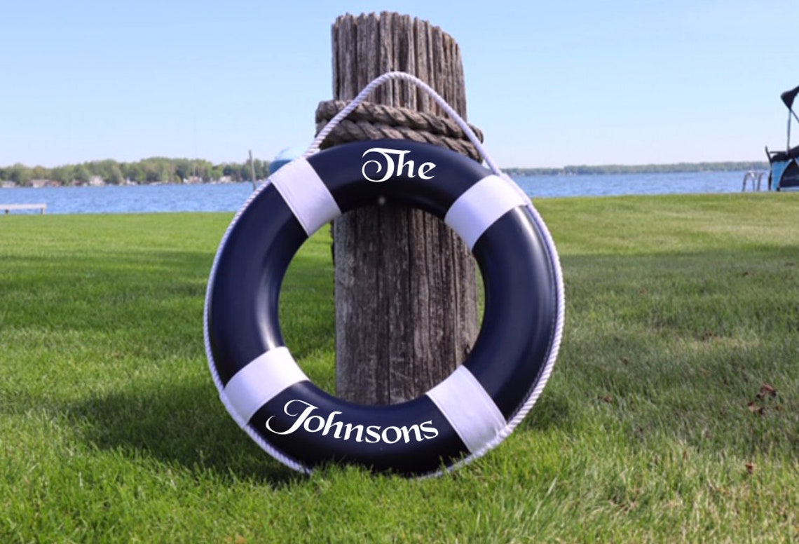 Personalized Life Ring Nautical Decor Nautical Gift Boat Etsy