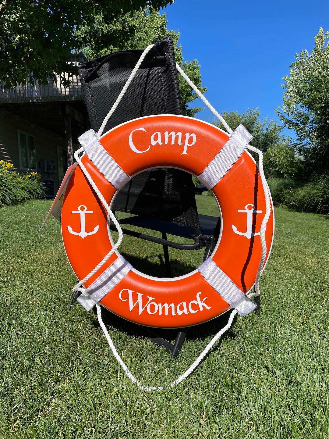 Personalized Life Ring Custom Life Ring With Anchors Custom Pool Decor