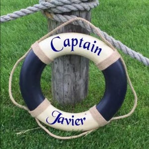 Personalized Life Ring | Nautical Wall Decor | Custom Life Ring | Multiple Sizes | Nautical Gift Ideas | Beach Decor/ Gift for Sailor /