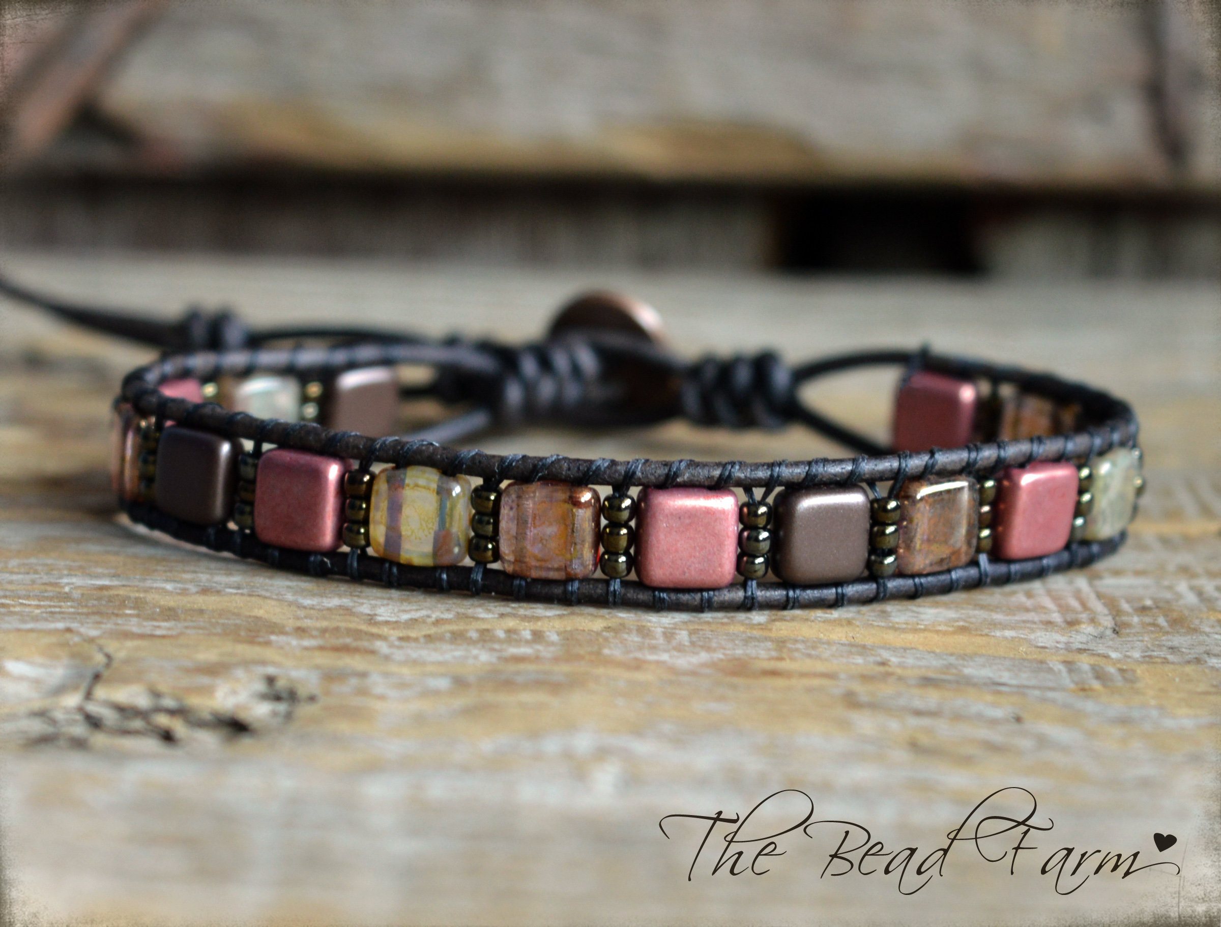 Womens leather shop bracelets etsy