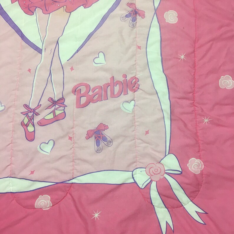 Vintage Barbie Comforter Ballerina Barbie Blanket 90s Barbie | Etsy
