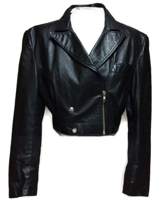 Vintage Merivale Womens Leather Jacket 70 S Las Sz 10 Image 0