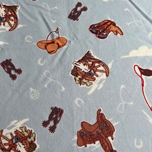 Vintage Cowboy Horse Twin Size Flat Sheet