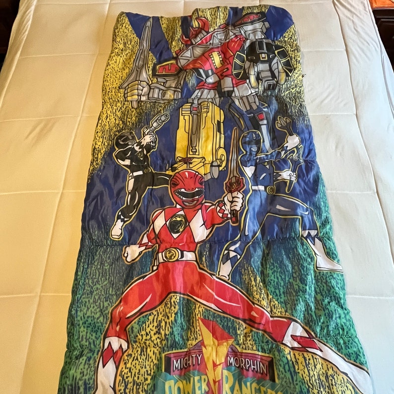 Vintage 1994 Power Rangers Sleeping Bag for Youths - Etsy