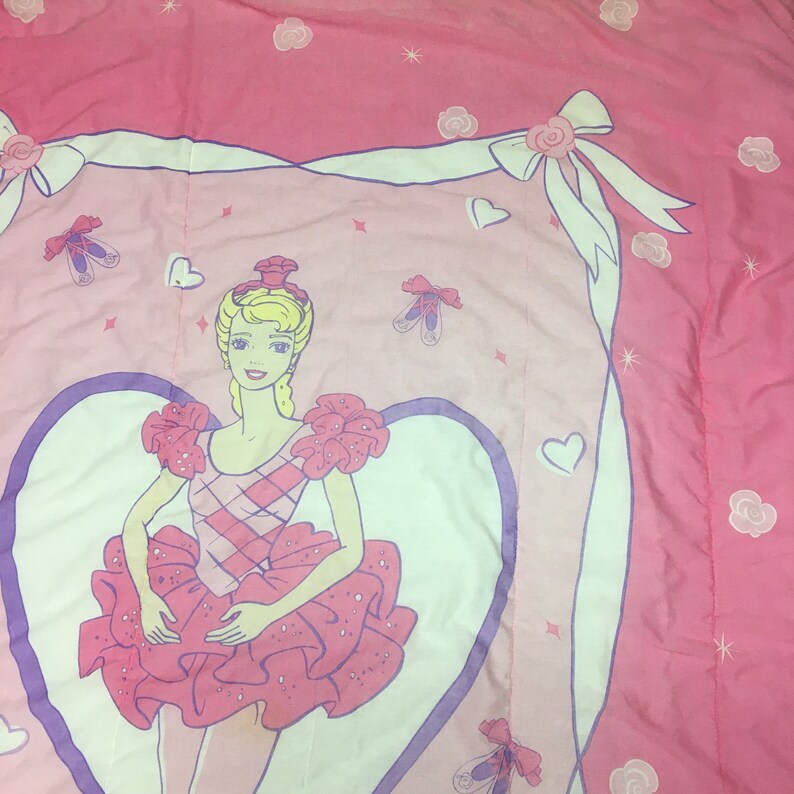 Vintage Barbie Comforter Ballerina Barbie Blanket 90s Barbie | Etsy