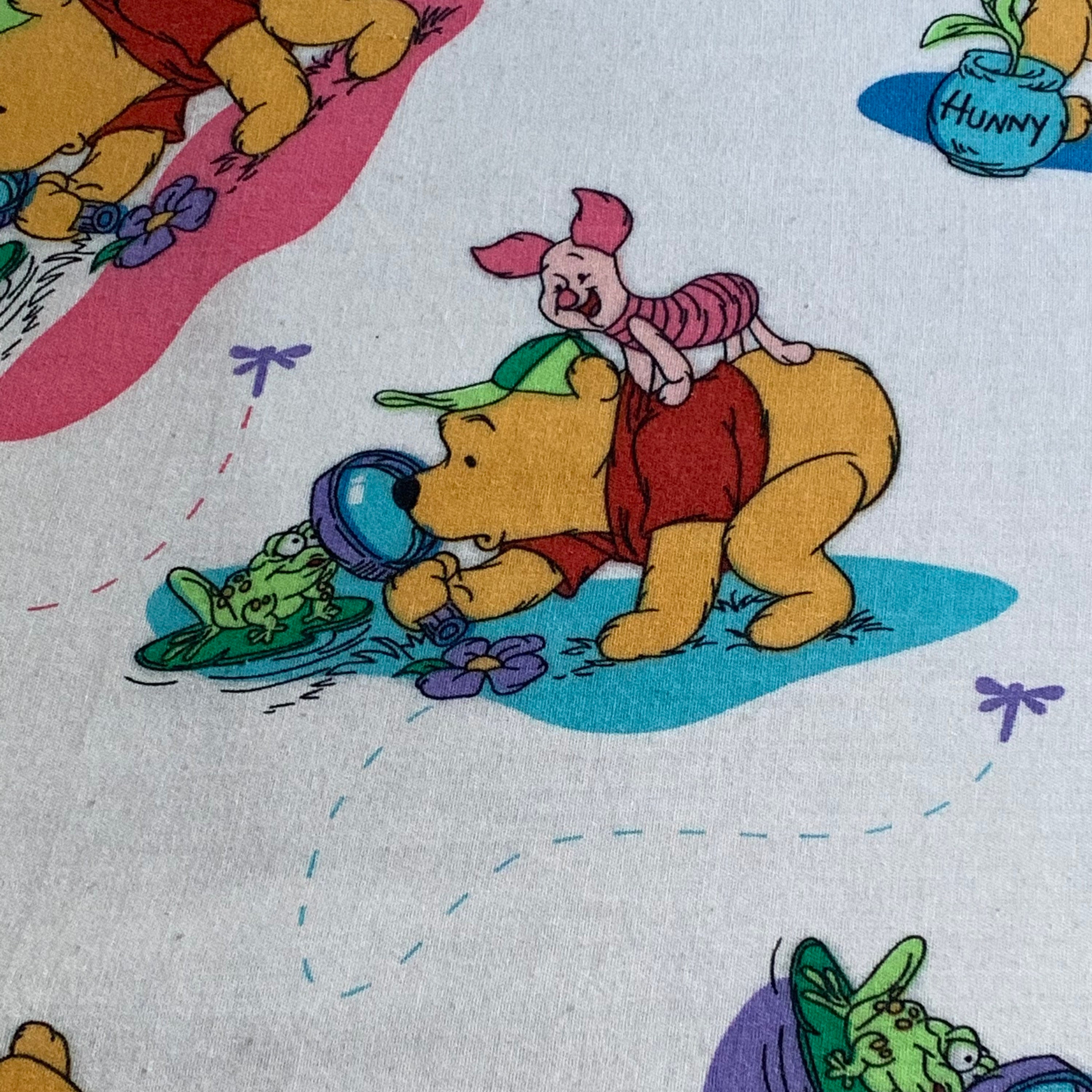 Vintage Disney Winnie the Pooh White Twin Flat Sheet - Etsy
