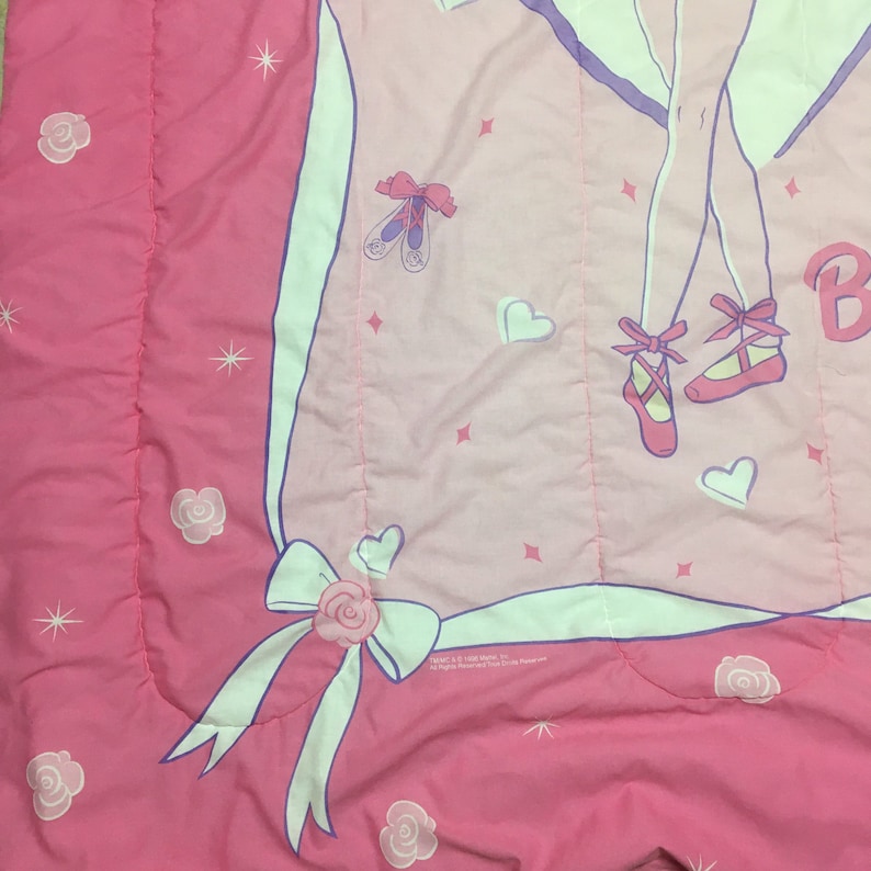 Vintage Barbie Comforter Ballerina Barbie Blanket 90s Barbie | Etsy