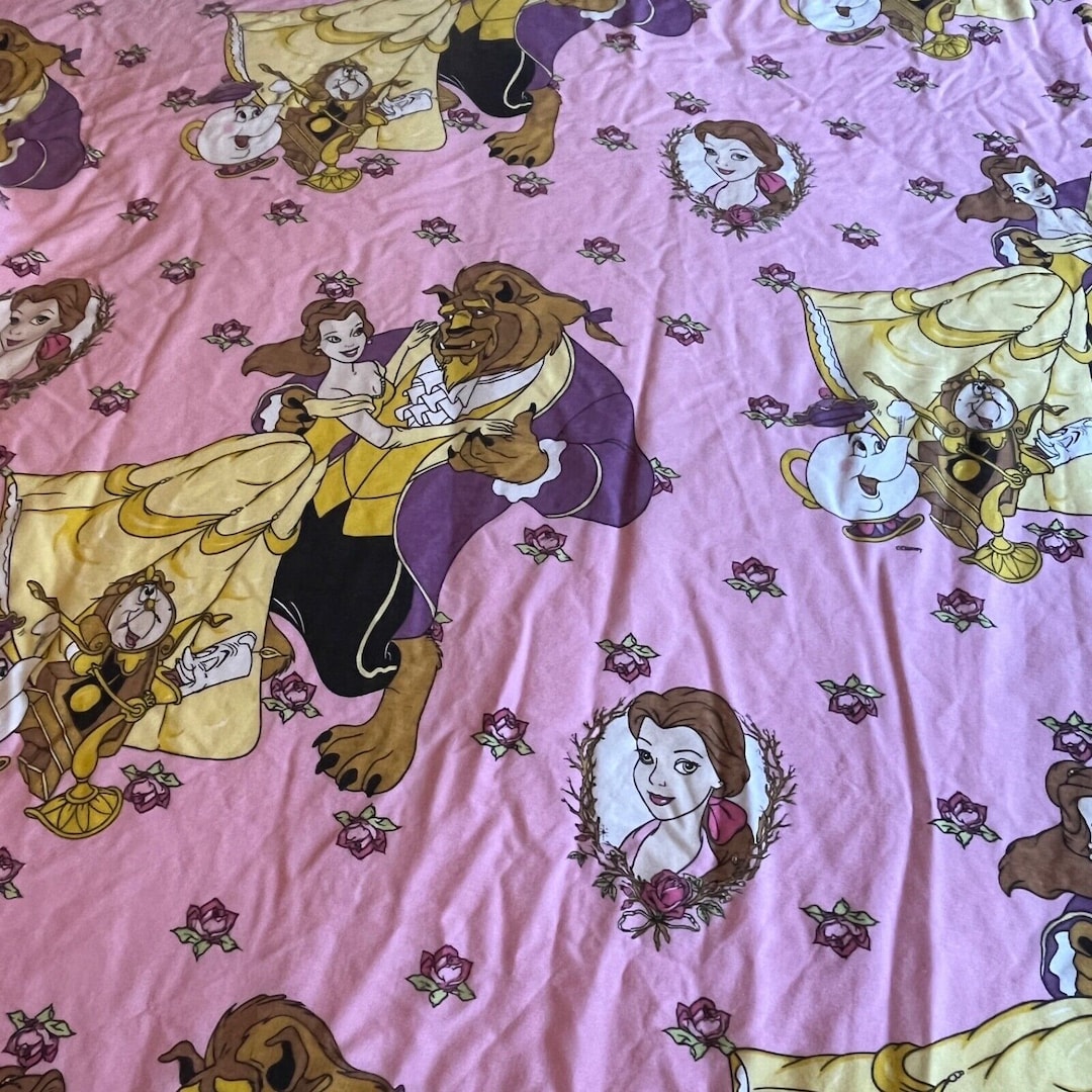 Vintage Disney Beauty and the Beast Twin Size Fitted Sheet - Etsy