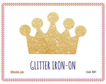 glitter iron-on crown 2