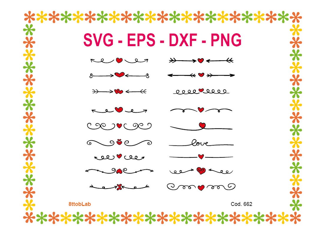 Love Heart Svg Files Eps Dxf Png - Etsy