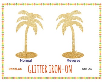 glitter iron on palm 1