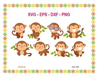 monkey svg files eps dxf png