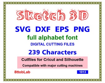 bauhaus font  svg, dxf, eps, png, studio3