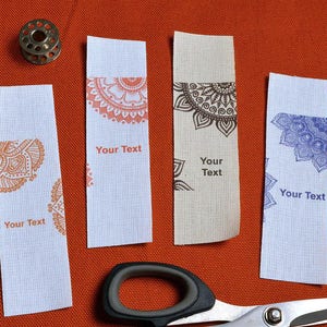 Custom clothing labels oriental cotton